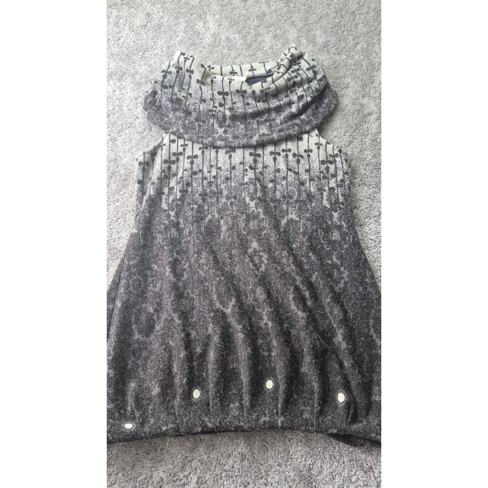 Aryeh Anthropology Sweater Womens XL Gray‎ Sleeveless Cowl Neck